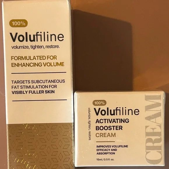 NIB Volufiline Skincare Serum and Booster Cream Plumping Anti Aging